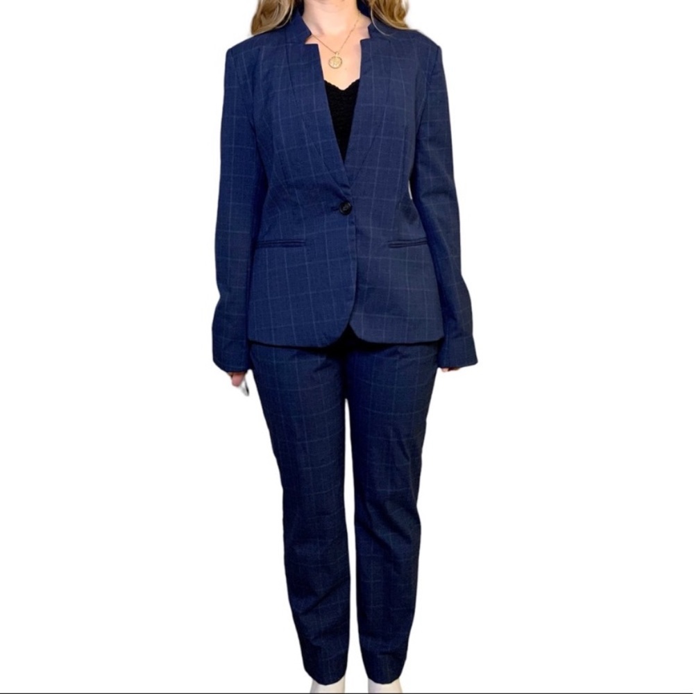 Zara Navy Blazer Pantsuit Set Womens size 6
